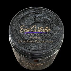Premium 3 D sculpture painting paste blackModeling paste  decorative plaste6oz